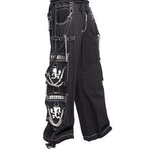 Bondage Extreme gothic Black ICP Jeans Apocalyptic Punk Emo Pant/Tripp Pants